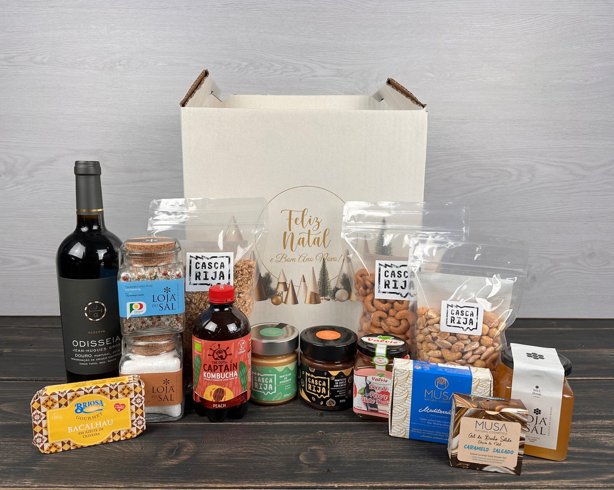 Cabaz Casca Rija com uma seleção de produtos