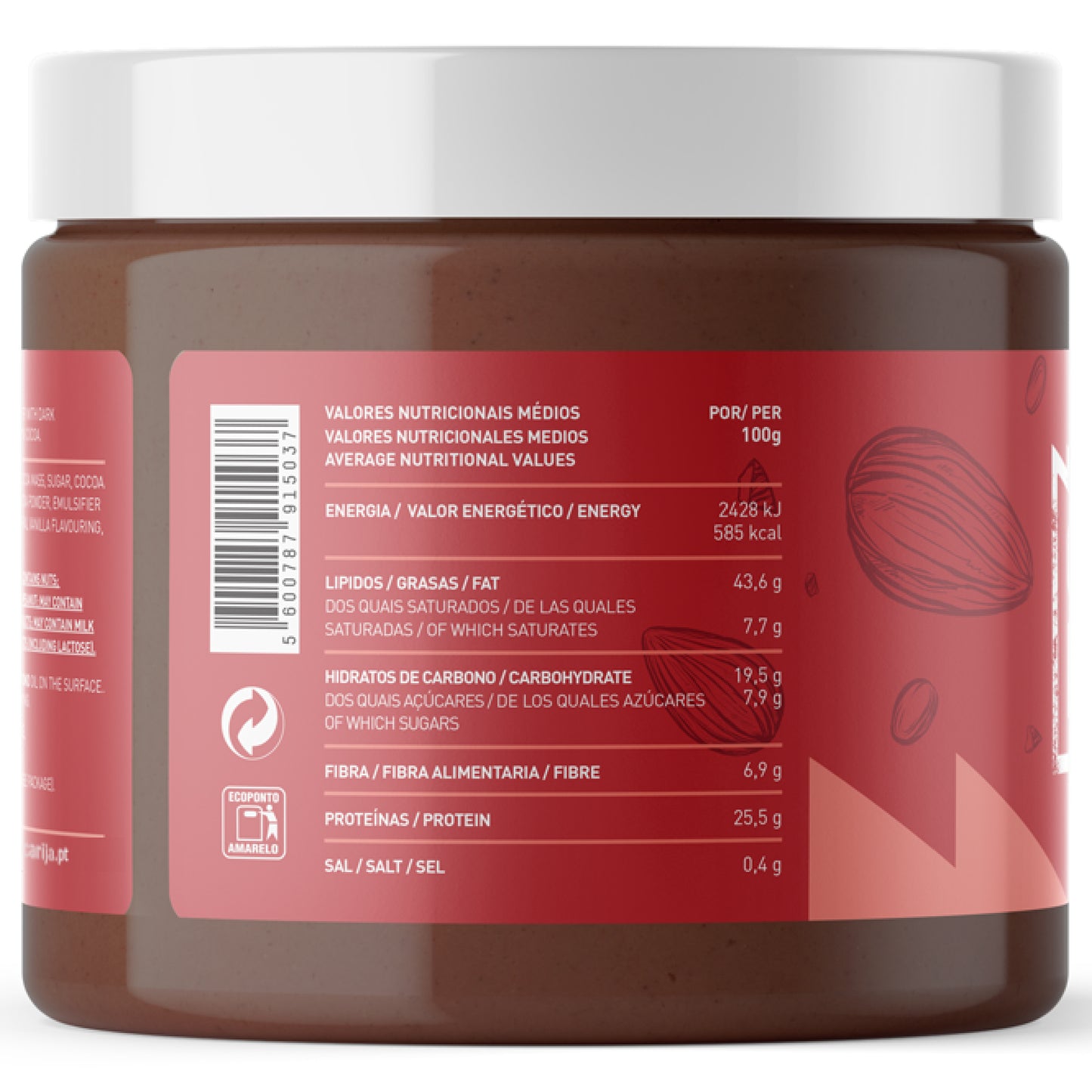 
                  
                    Beurre d'Amande au Chocolat Noir 500g
                  
                