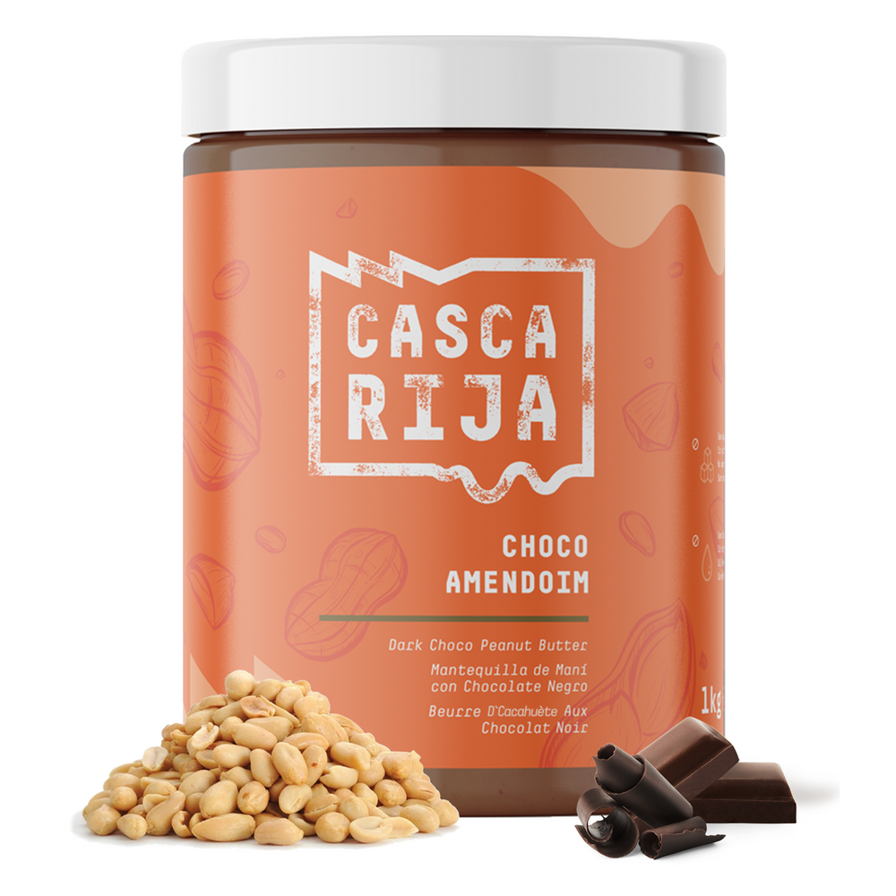 Manteiga de Amendoim com Chocolate Negro de 72% de Cacau 1 Kg