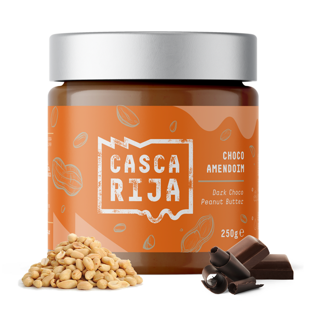 Manteiga de Amendoim com Chocolate Negro de 72% de Cacau 250 g