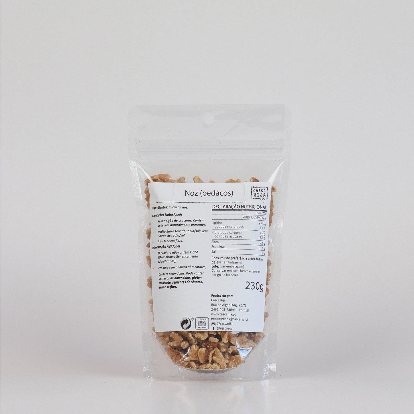 Noz em Pedaços 230 g - Casca Rija