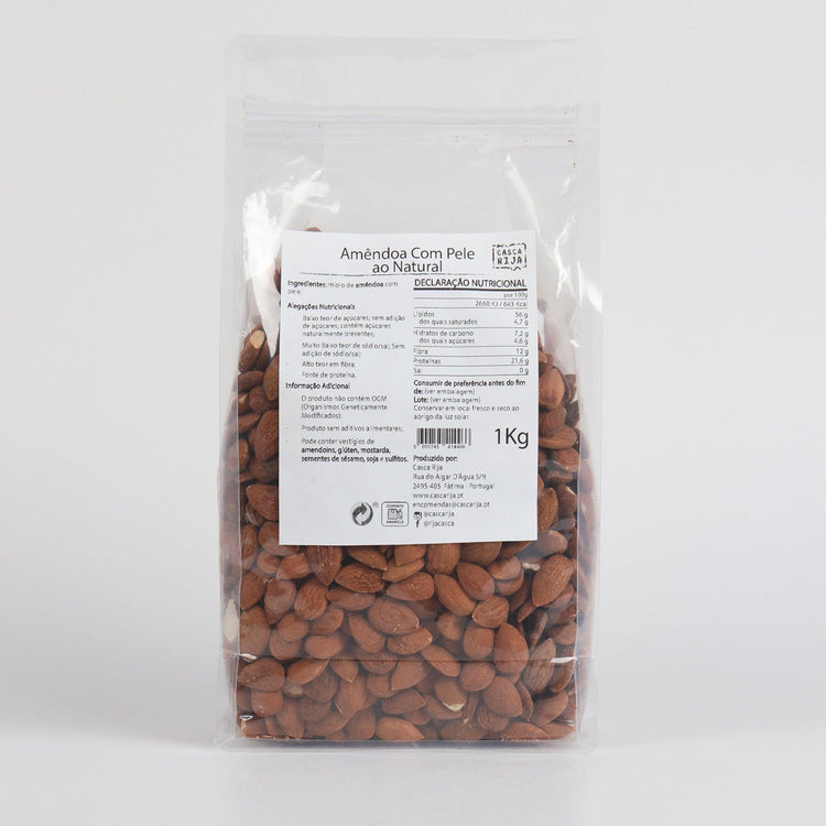 Mandlar med skal, naturella 1 kg