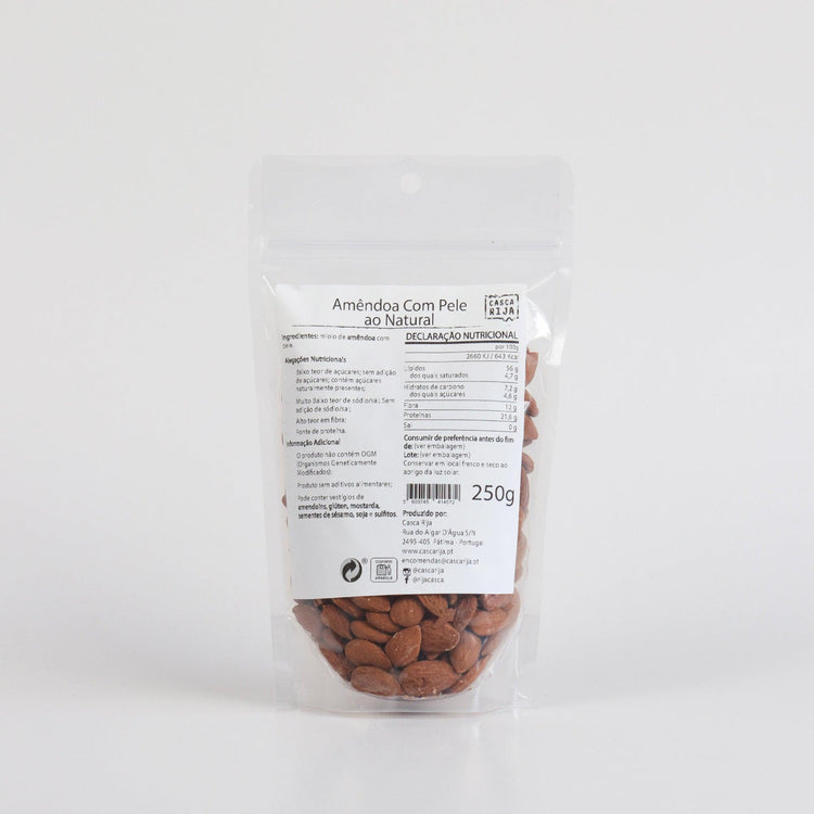 Amandes avec peau, nature 250 g