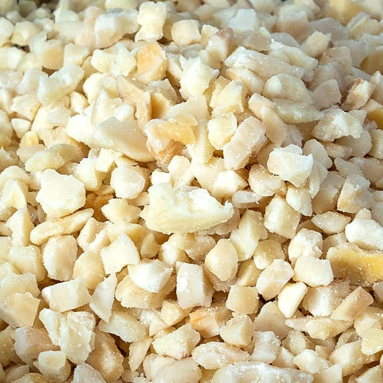 Mandorle granulate senza pelle, al naturale