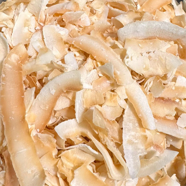 Geröstete Kokosraspeln
