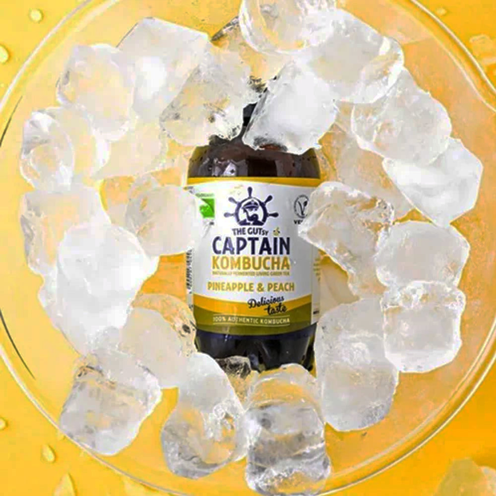 GUTsy Captain Kombucha de Ananás e Pêssego 400ml Biológica