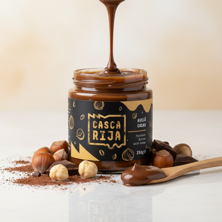 Hazelnootpasta met cacao 250 g