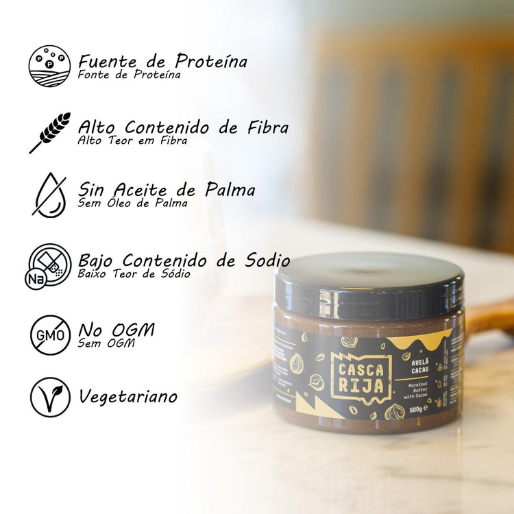 Hazelnootpasta met cacao 500 g