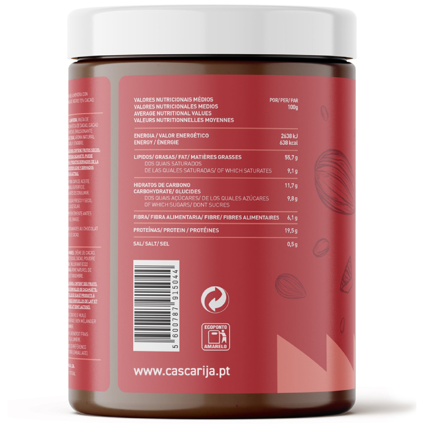 
                  
                    Manteiga de Amêndoa com Chocolate Negro 1 Kg
                  
                