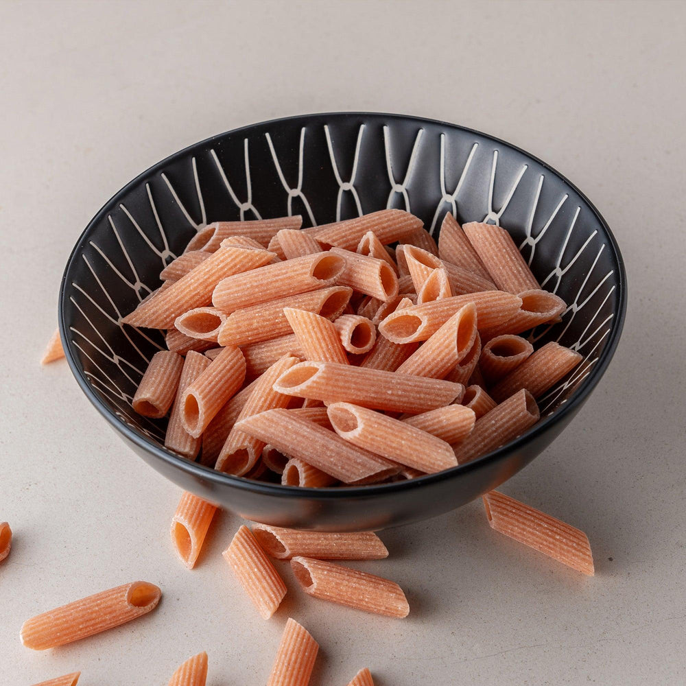 Massa Penne Rigati de-Lentilha Vermelha e Arroz Sem Glúten