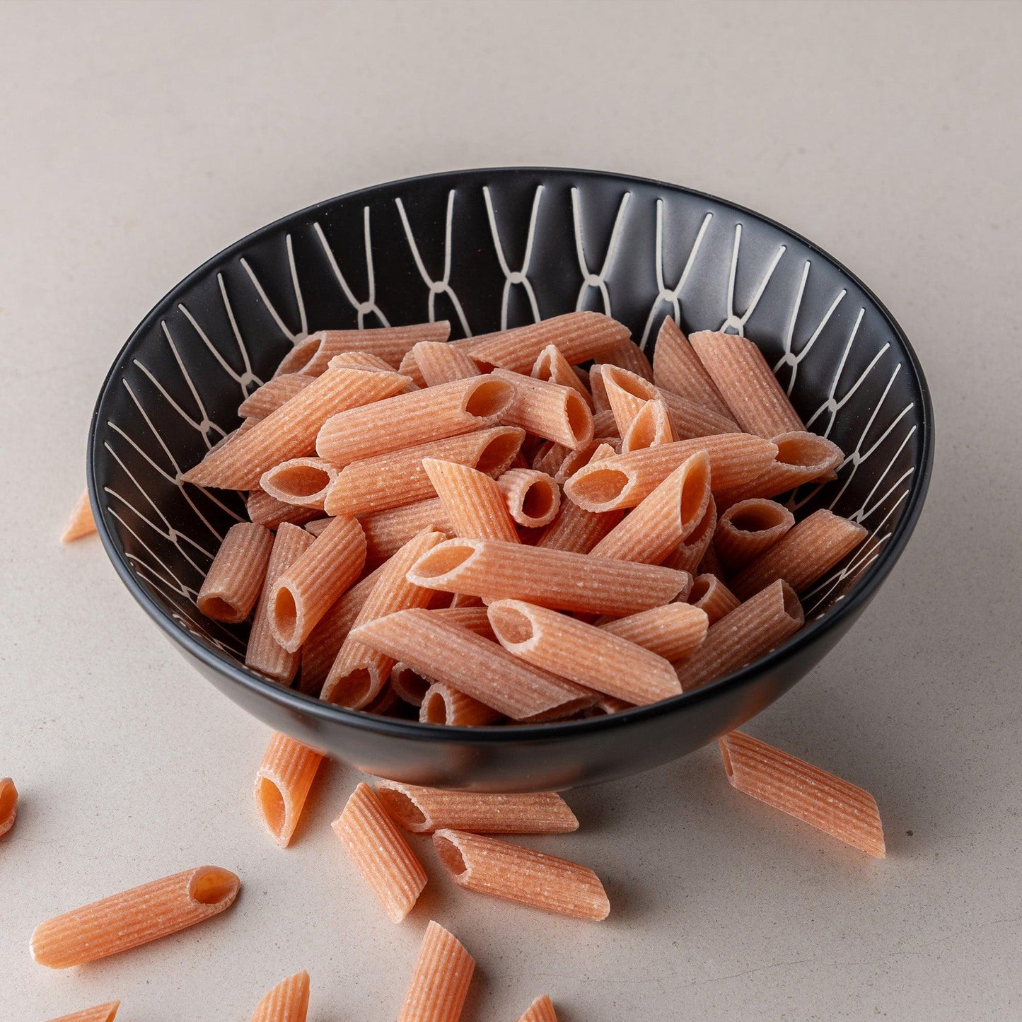 Massa Penne Rigati de-Lentilha Vermelha e Arroz Sem Glúten