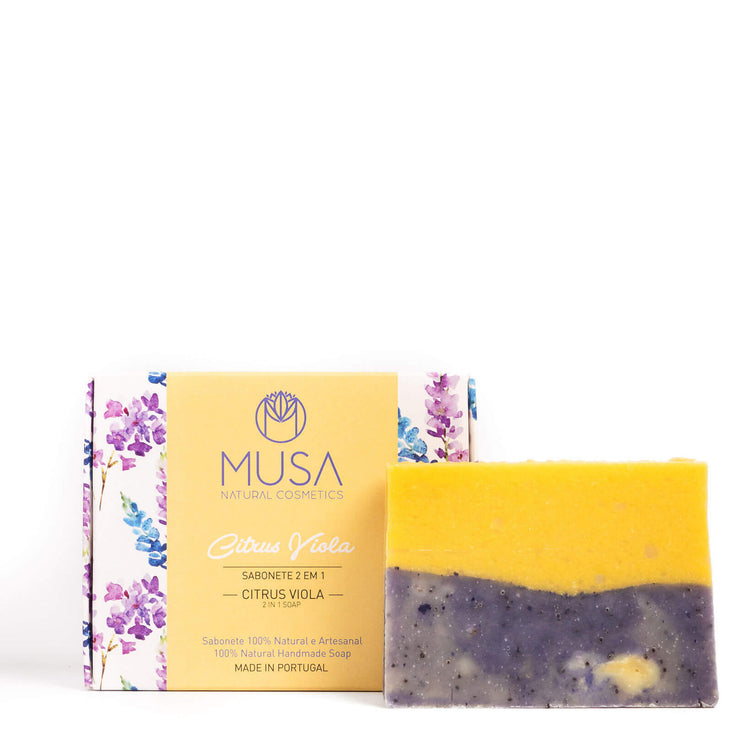tvål 100 % naturlig Citrus Viola 2 i 1