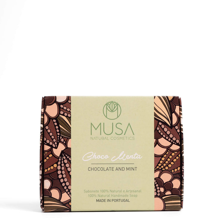 100 % naturlig tvål med choklad och mynta