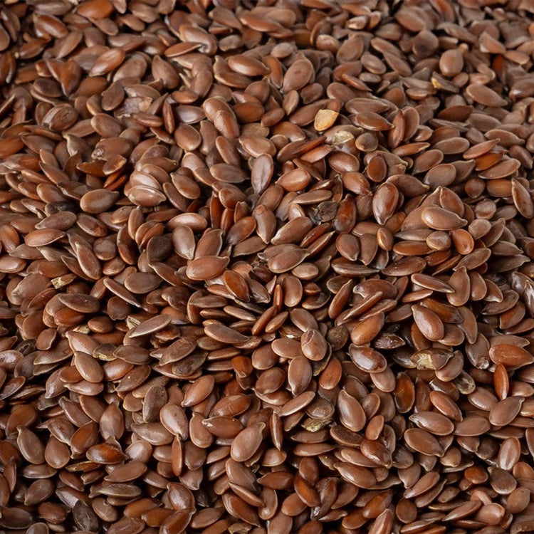 Semi di lino marroni